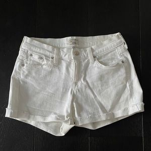 J. Crew Denim White Shorts - Size 25